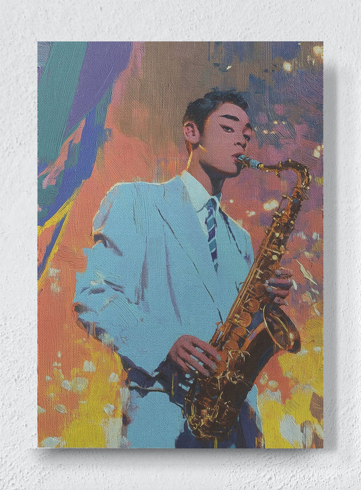 PIXEL JAZZ - Unframed canvas