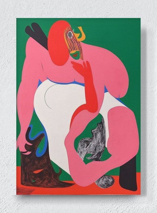 PLAY FIGHT CARNIVAL - Unframed canvas