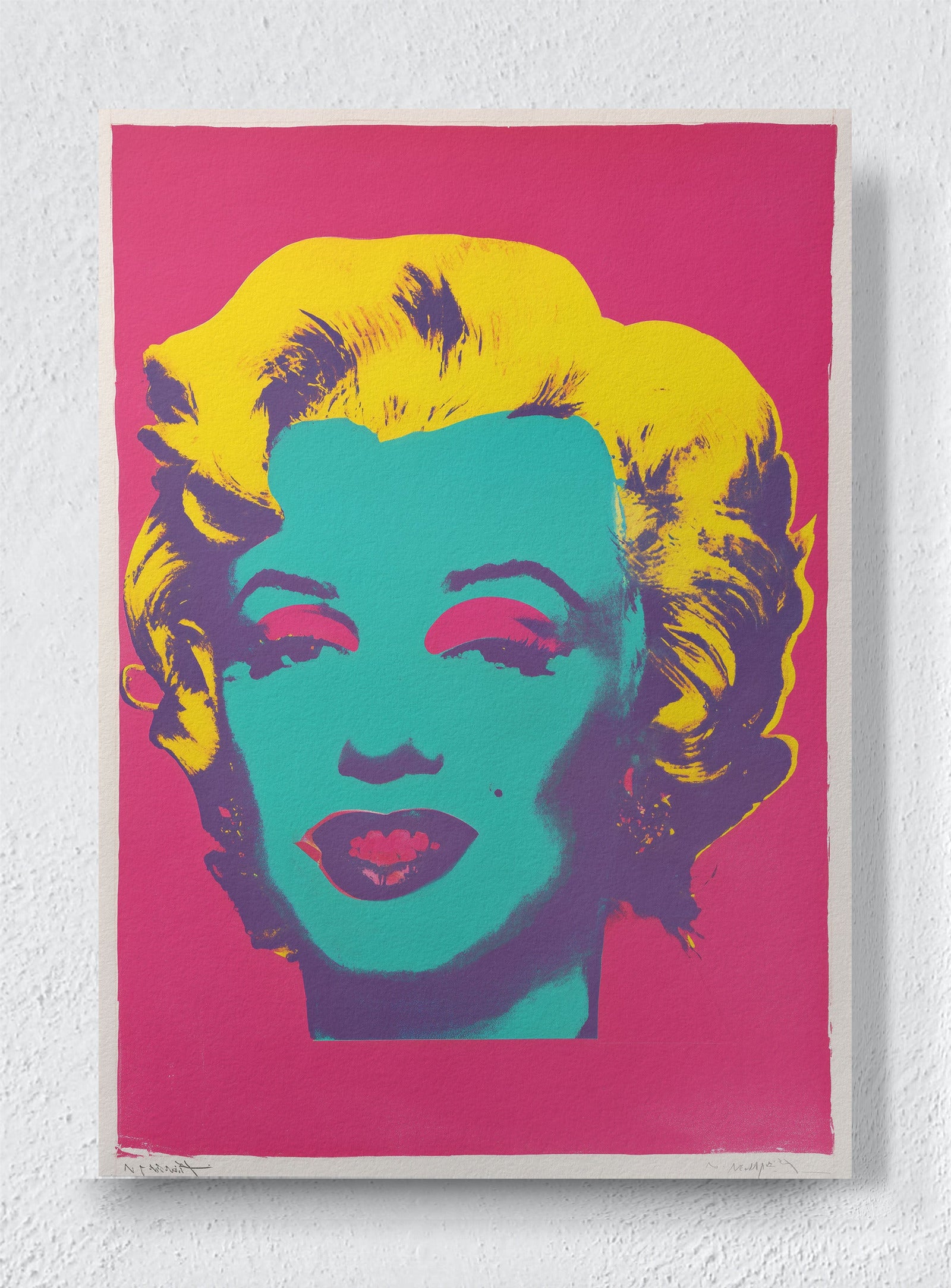 POP PORTRAITURE IN PINK - Unframed canvas