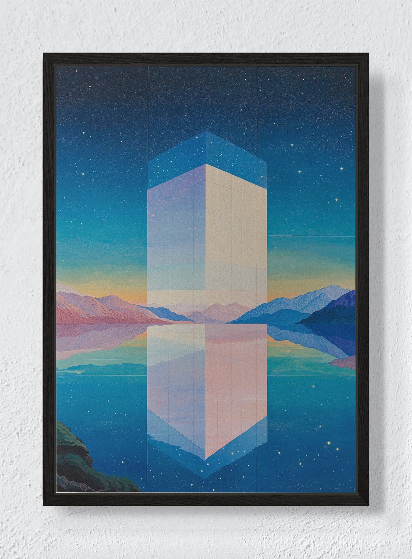 PORTAL TO SERENITY - Black frame canvas
