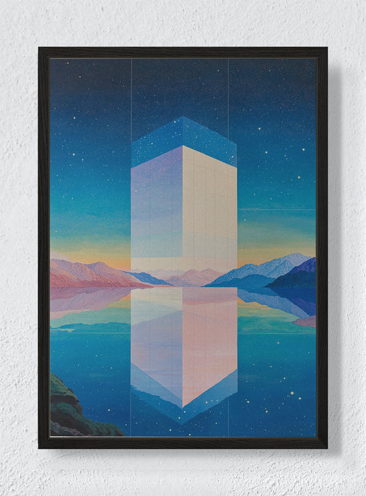 PORTAL TO SERENITY - Black frame canvas