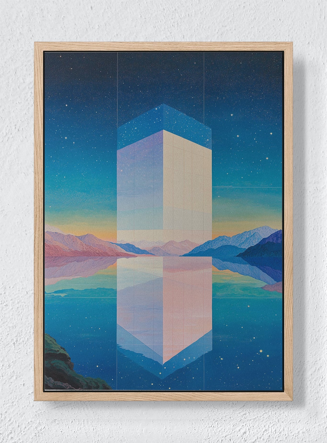 PORTAL TO SERENITY - Natural frame canvas
