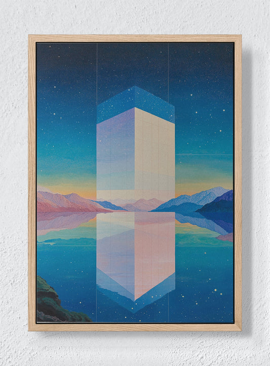 PORTAL TO SERENITY - Natural frame canvas