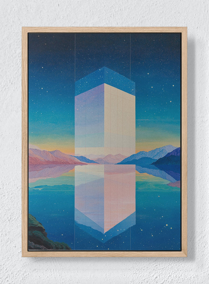 PORTAL TO SERENITY - Natural frame canvas