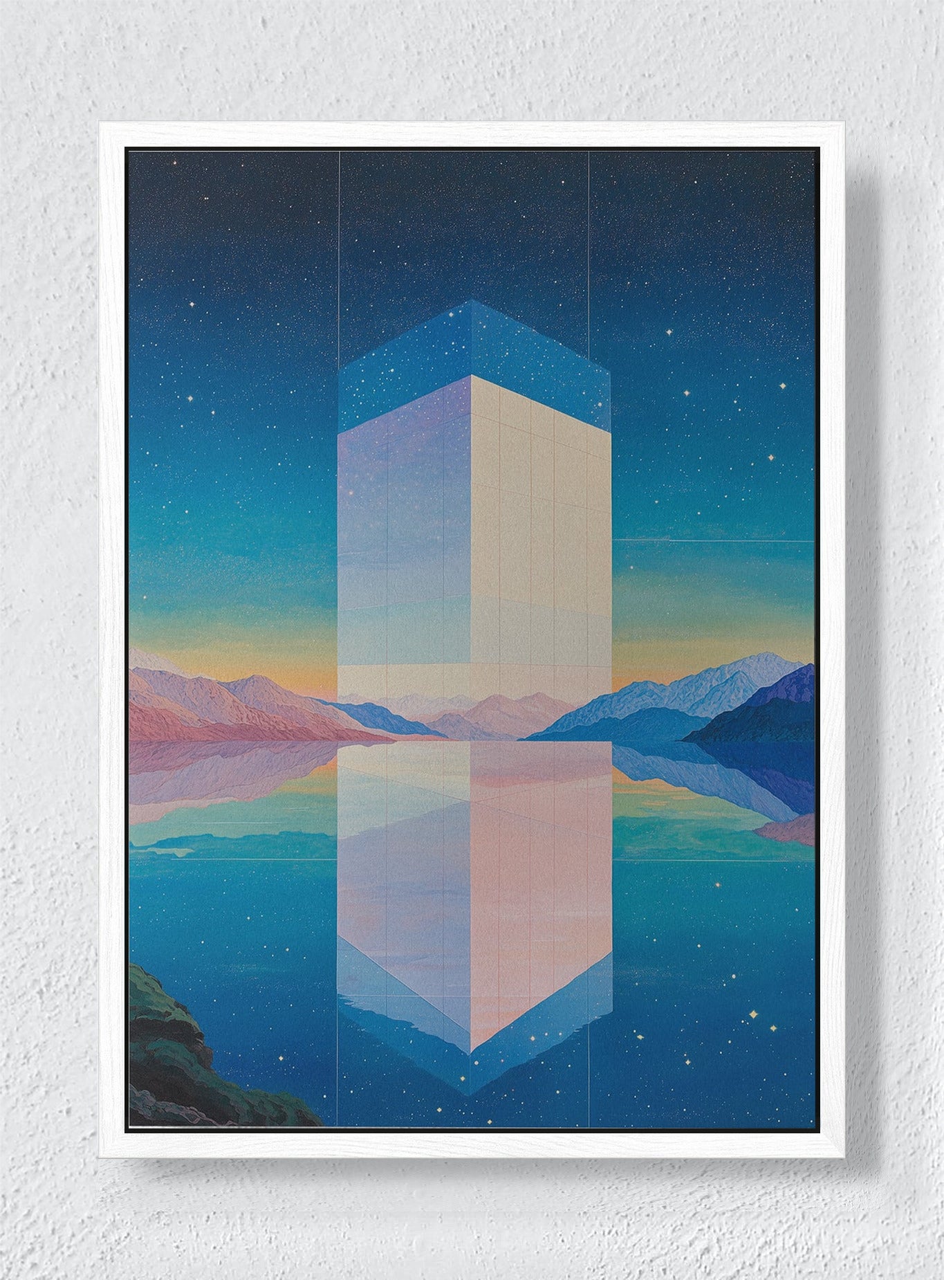 PORTAL TO SERENITY - White frame canvas