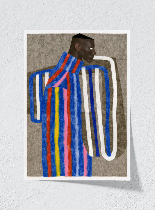 PORTRAIT IN STRIPES - Unframed