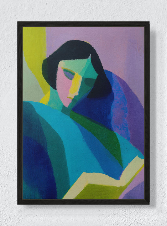 PORTRAIT OF A BOOK - Black frame canvas