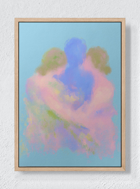 PORTRAIT OF A FEELING - Natural frame canvas
