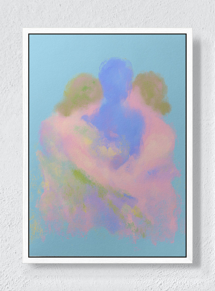PORTRAIT OF A FEELING - White frame canvas