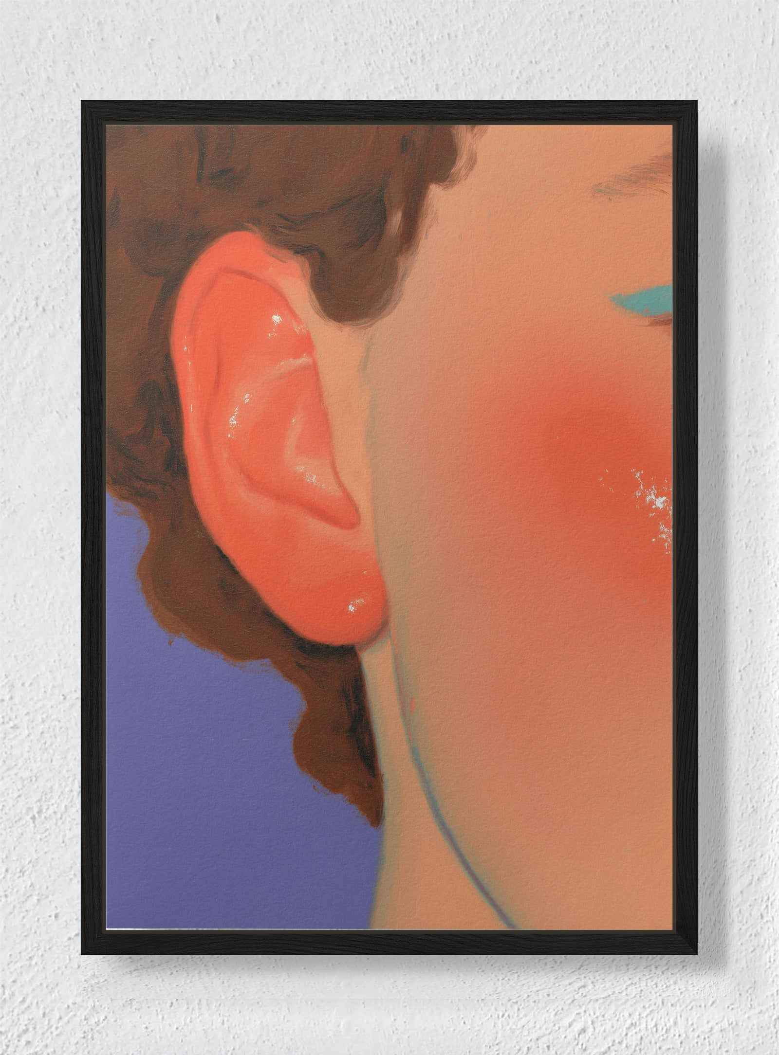 PORTRAIT OF A PRIVATE DETAIL - Black frame canvas