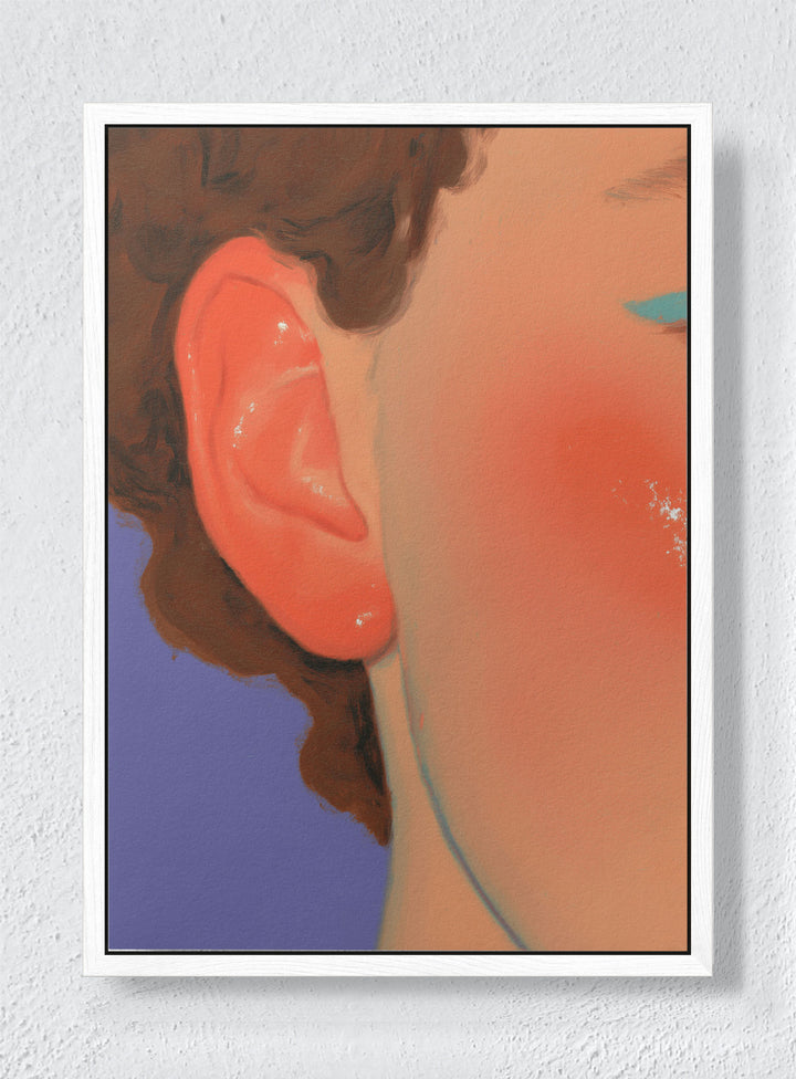 PORTRAIT OF A PRIVATE DETAIL - White frame canvas