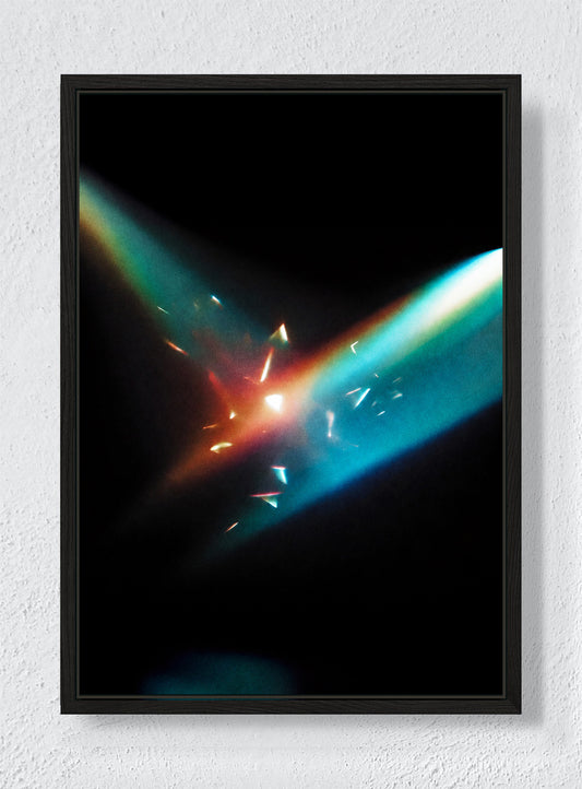 PRISM BREAK - Black frame canvas