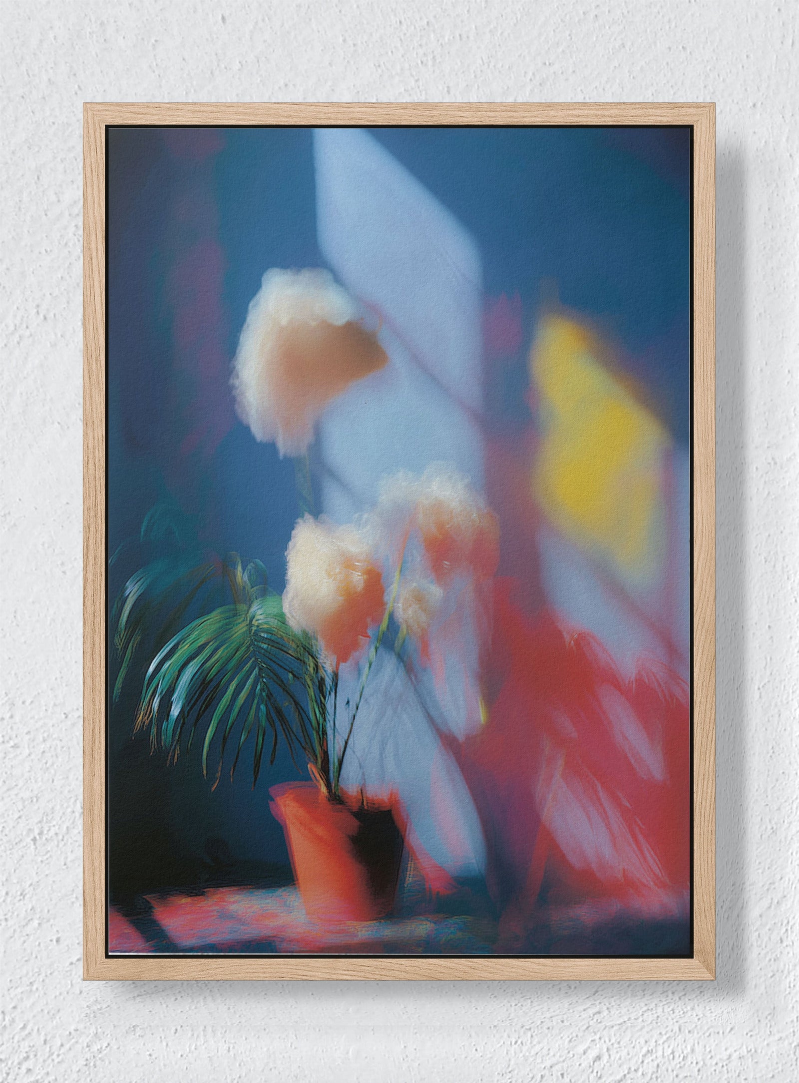 PRISMATIC STILL LIFE - Natural frame canvas