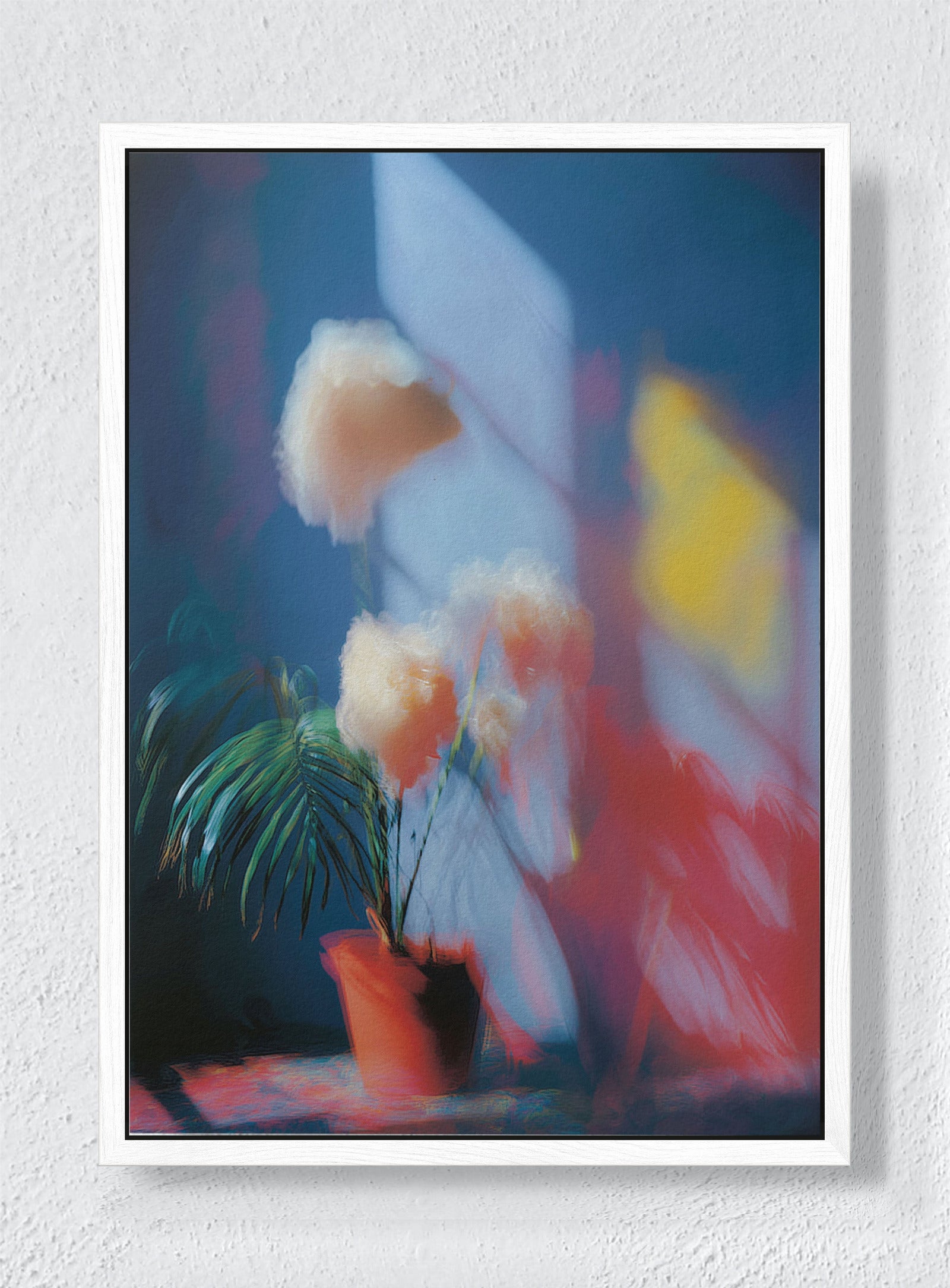 PRISMATIC STILL LIFE - White frame canvas
