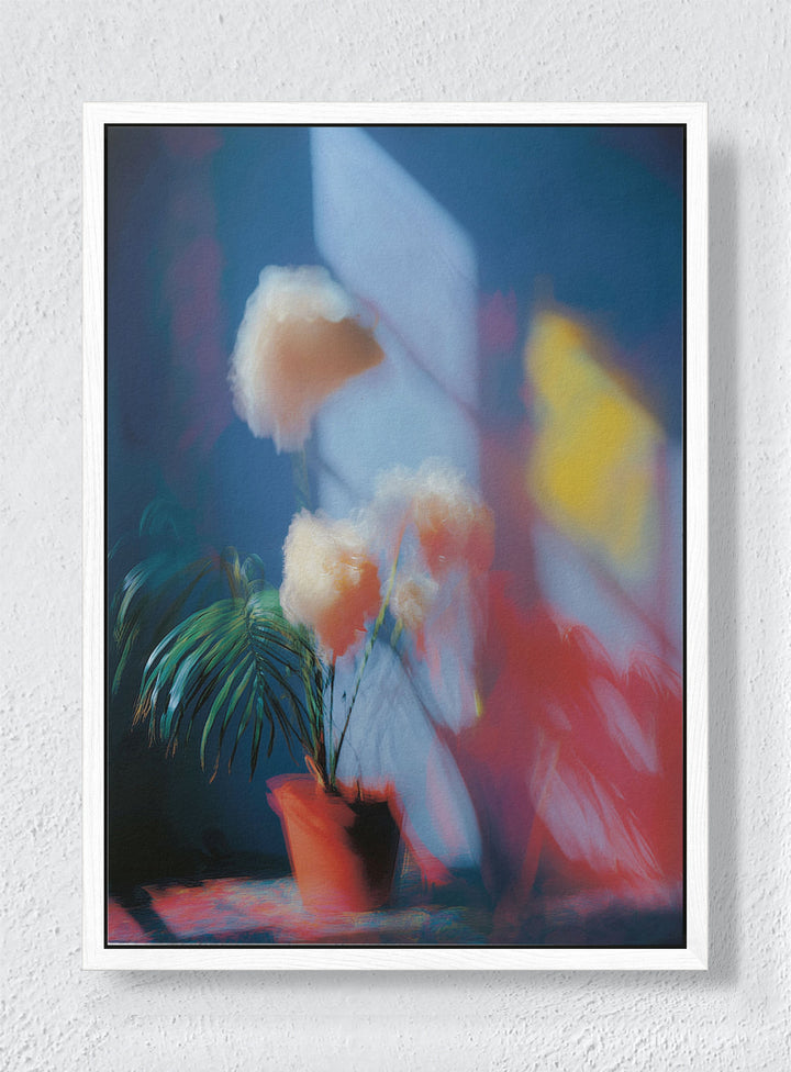 PRISMATIC STILL LIFE - White frame canvas