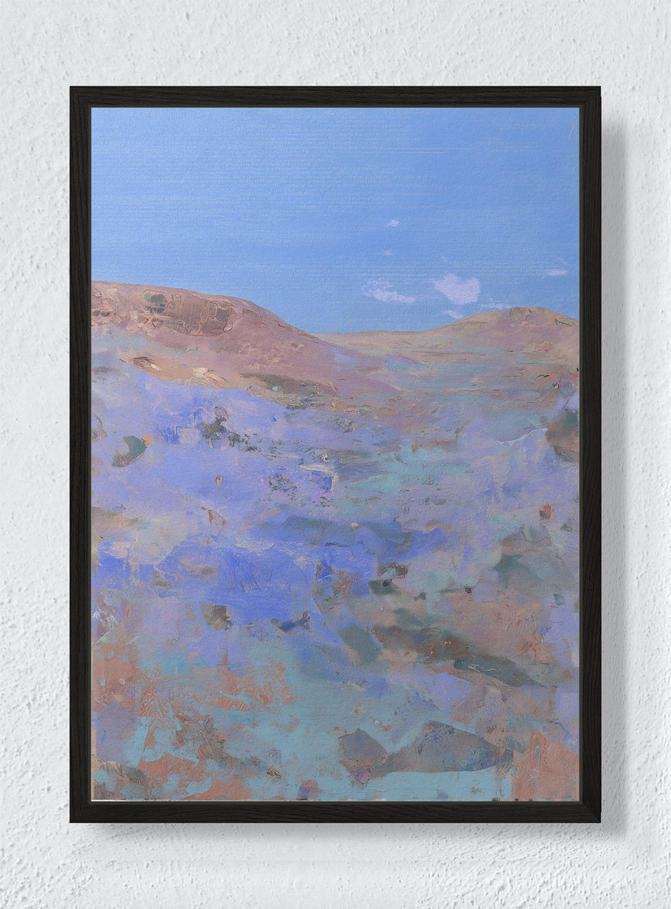 QUIET TERRAIN - Black frame canvas