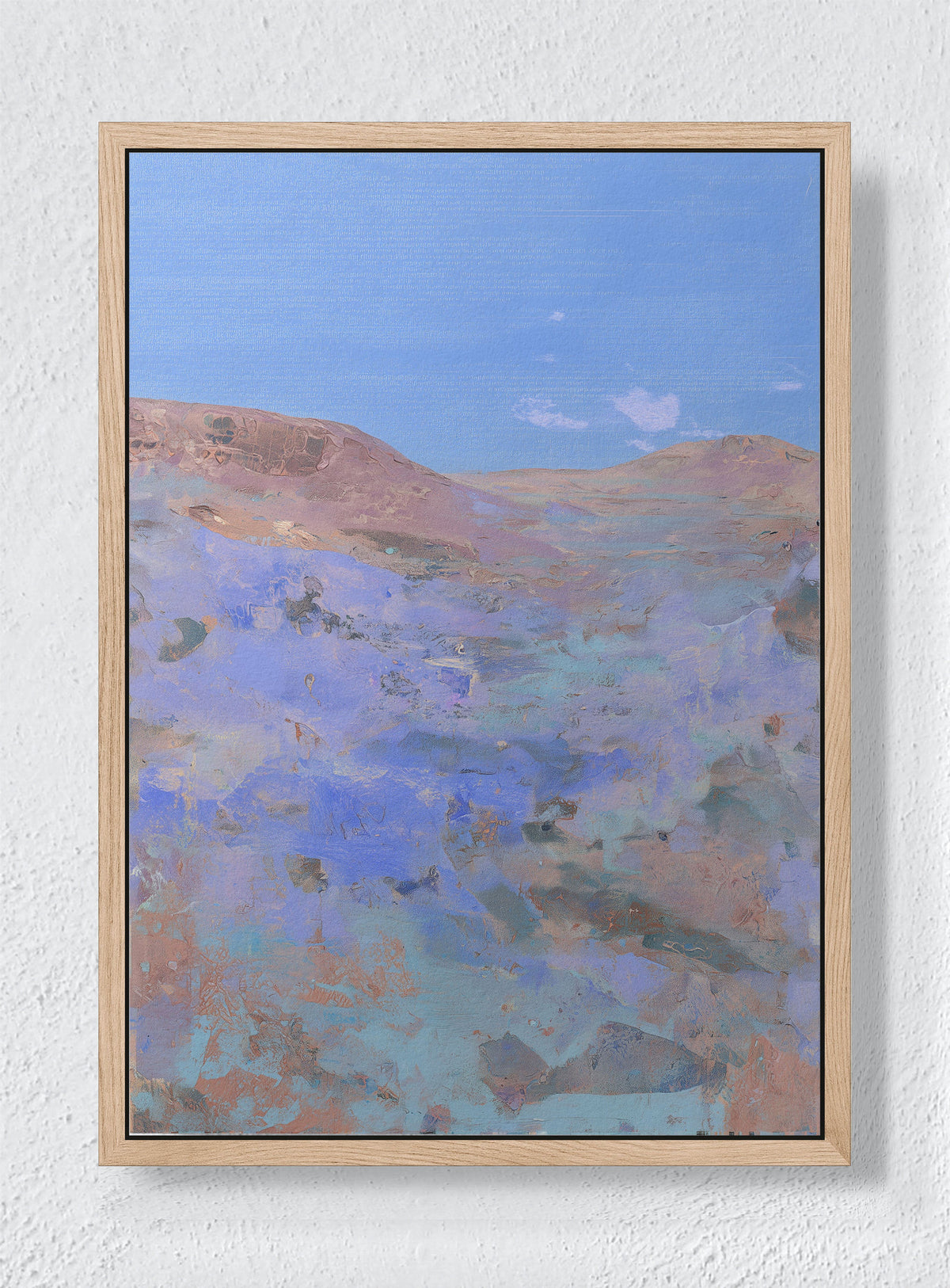QUIET TERRAIN - Natural frame canvas