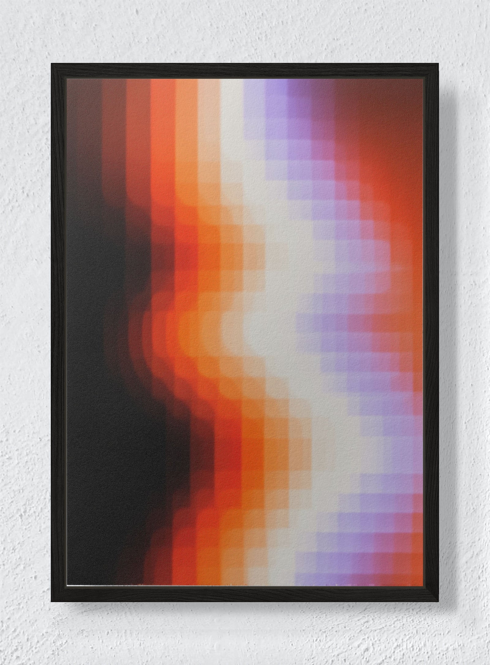 RAINBOW IN REPOSE - Black frame canvas