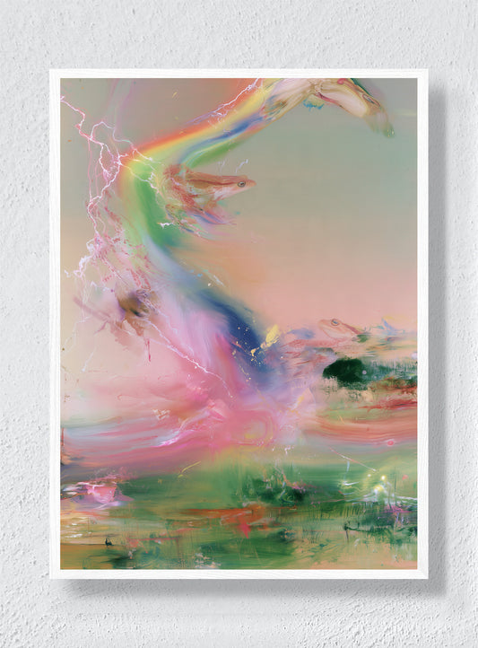 RAINBOW WEATHER - White Frame