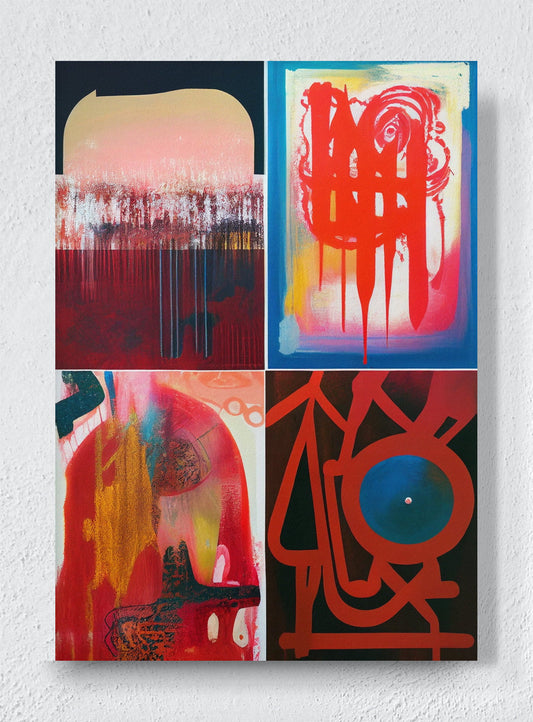 RED RUN - Unframed canvas