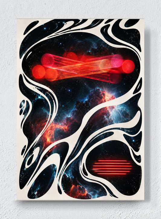 RED SIGNAL DRIFT - Unframed canvas