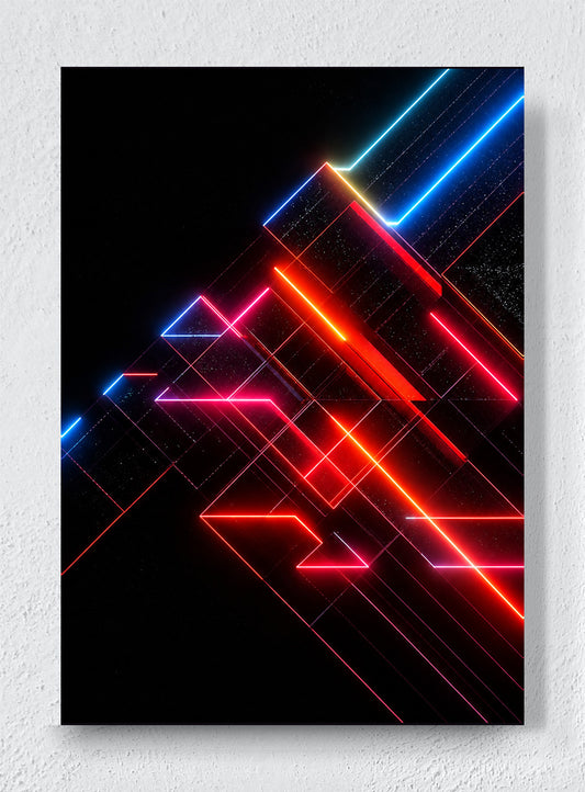 RED VECTOR - Unframed canvas