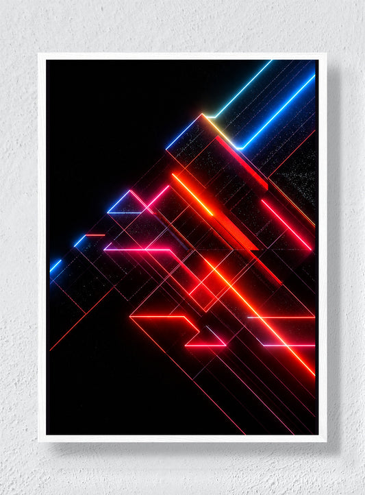 Red Vector - White Frame