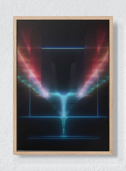 REFRACTION OF A DREAM - Natural frame canvas