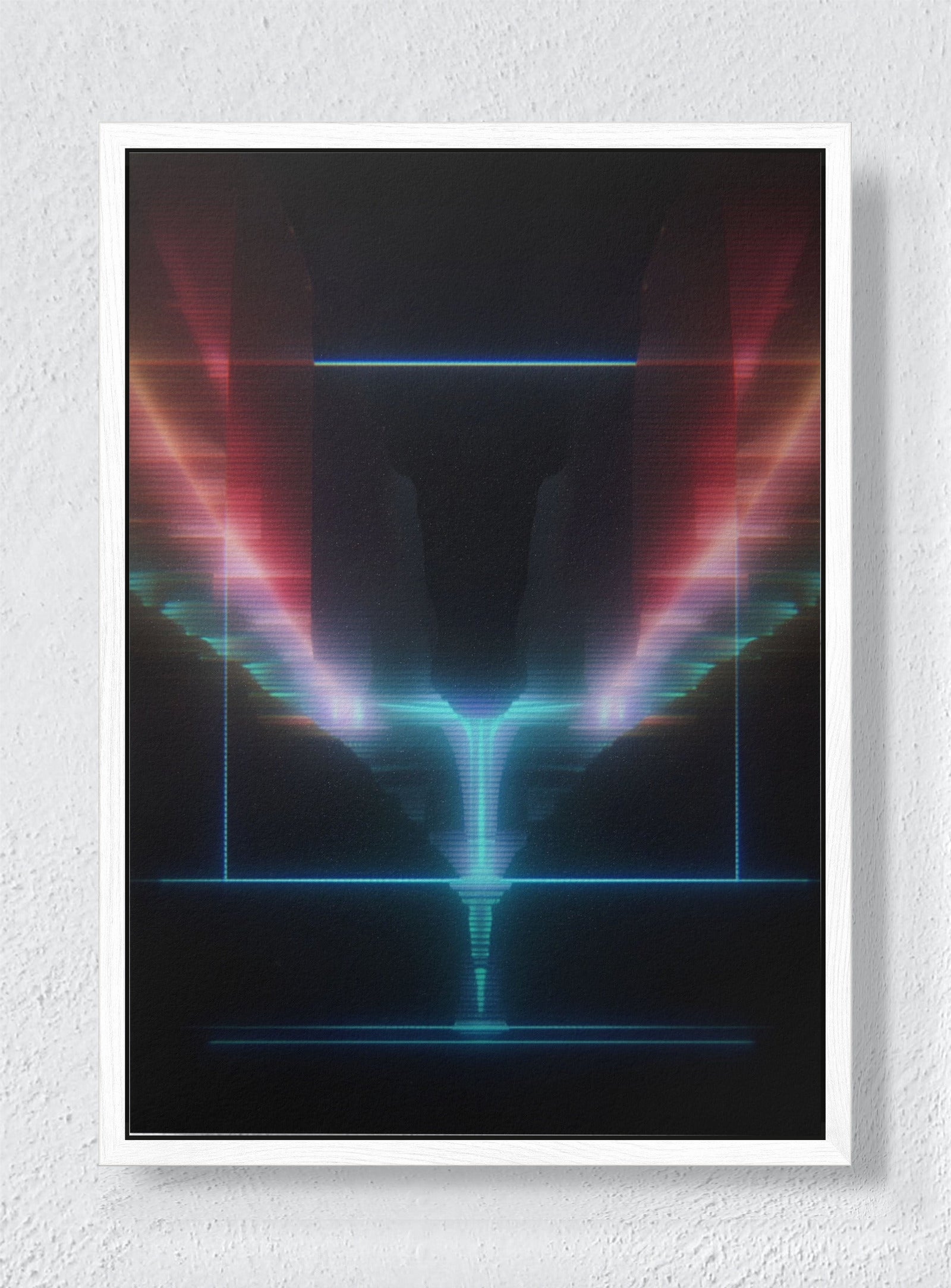 REFRACTION OF A DREAM - White frame canvas