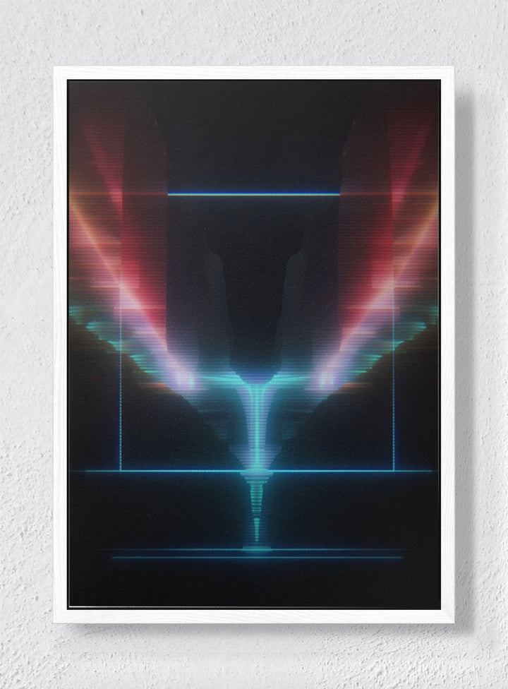 REFRACTION OF A DREAM - White frame canvas
