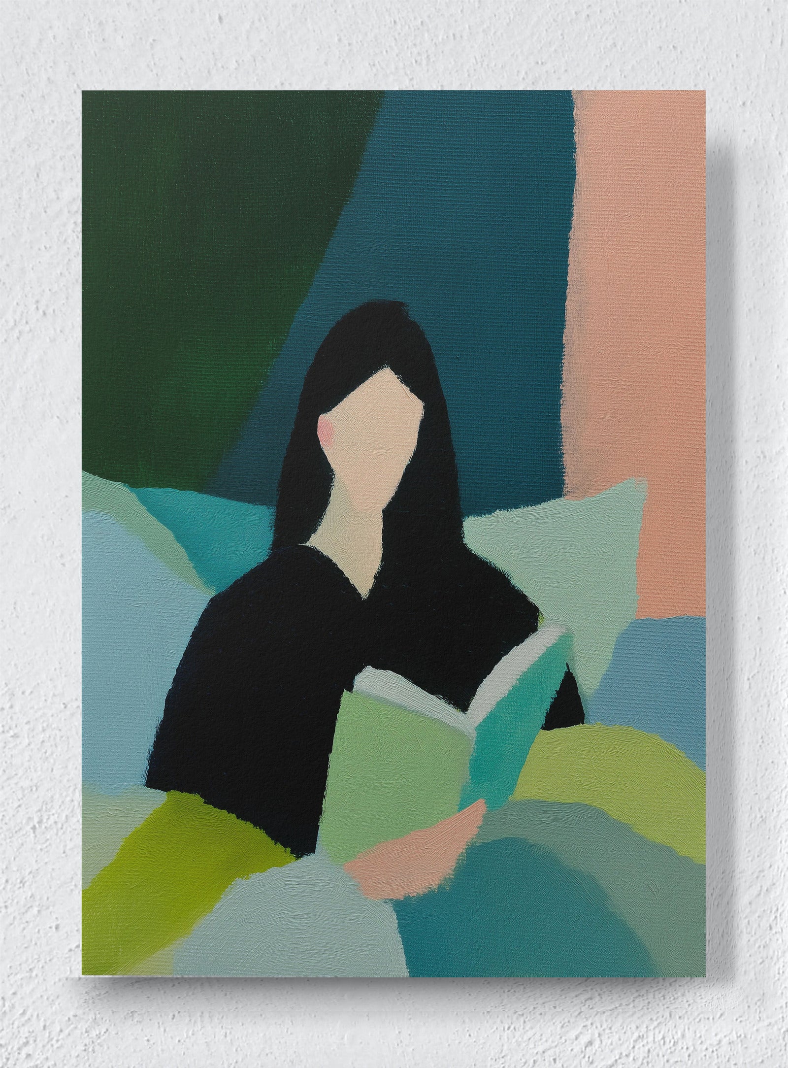 RESTFUL STUDY IN PASTEL - Unframed canvas