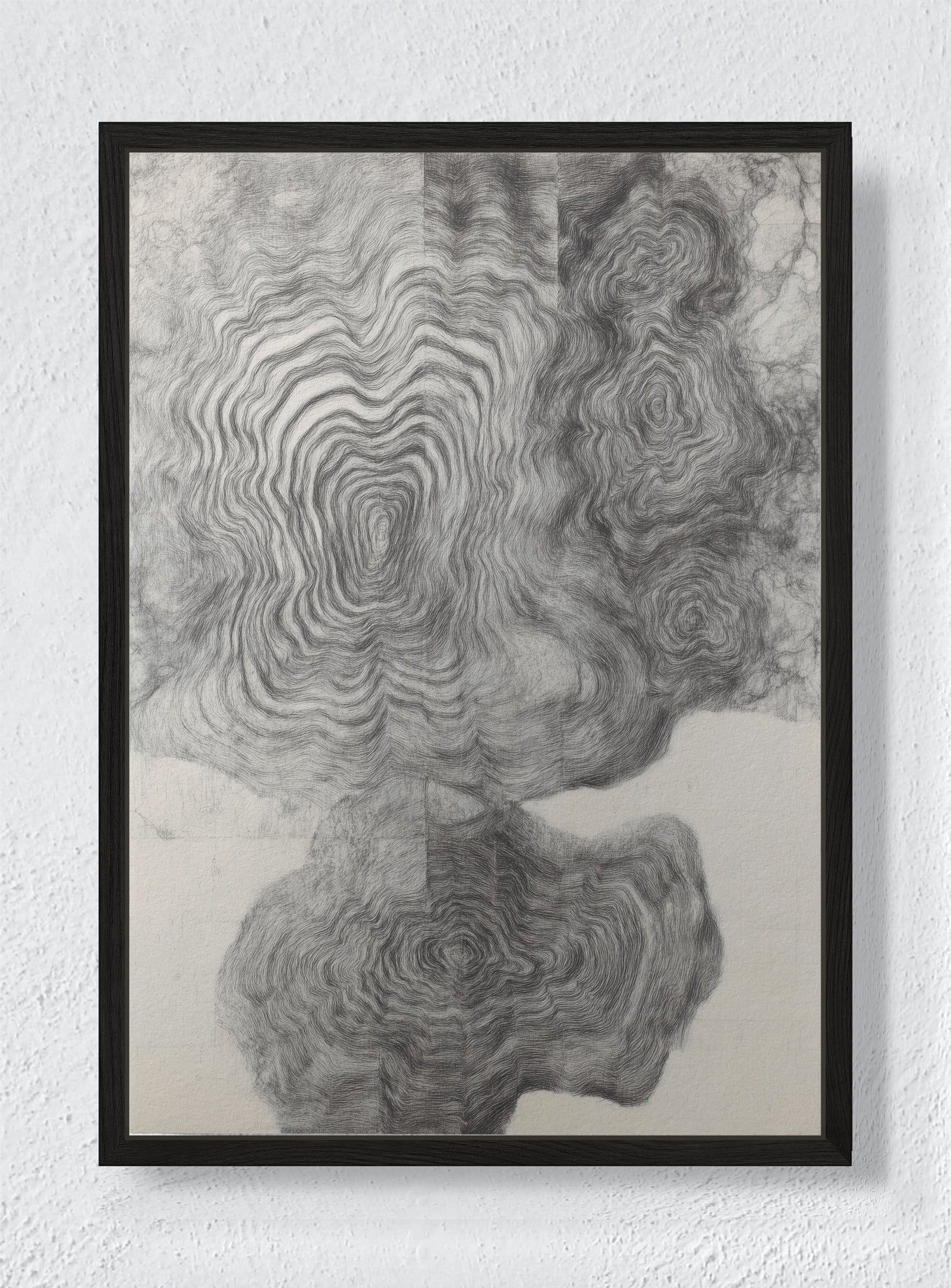 RIPPLE THEORY - Black frame canvas