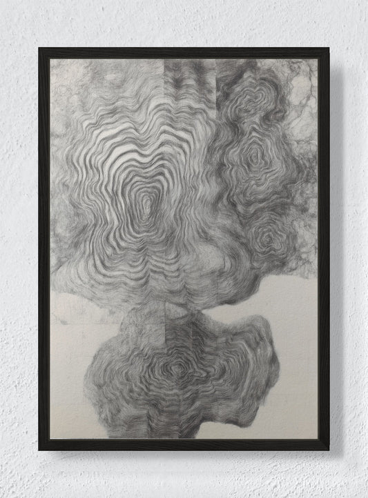 RIPPLE THEORY - Black frame canvas