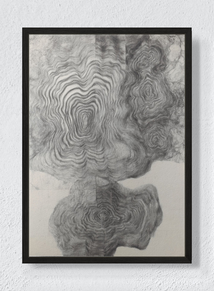 RIPPLE THEORY - Black frame canvas