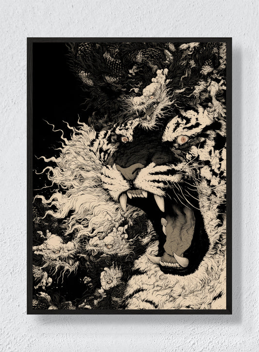 ROAR AMONG CLOUDS - Black Frame