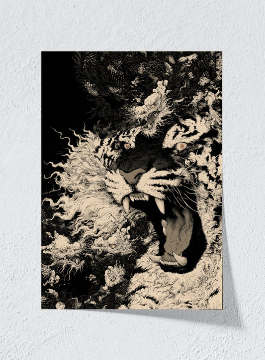 ROAR AMONG CLOUDS - Unframed