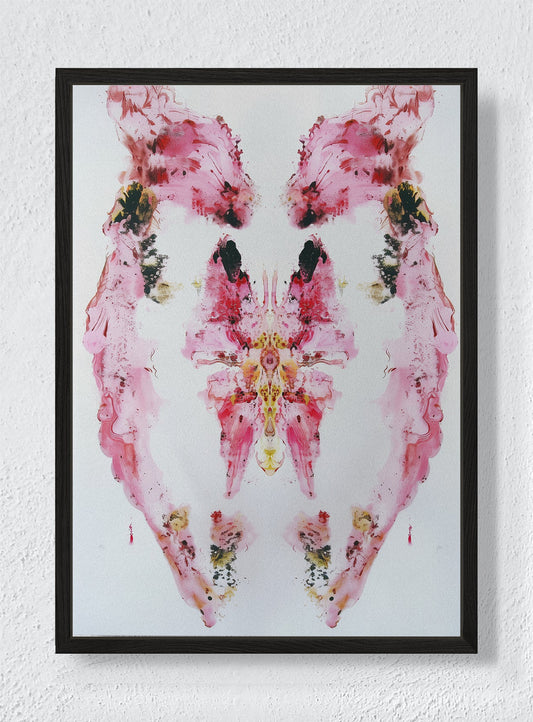 RORSCHACH’S BUTTERFLY - Black frame canvas