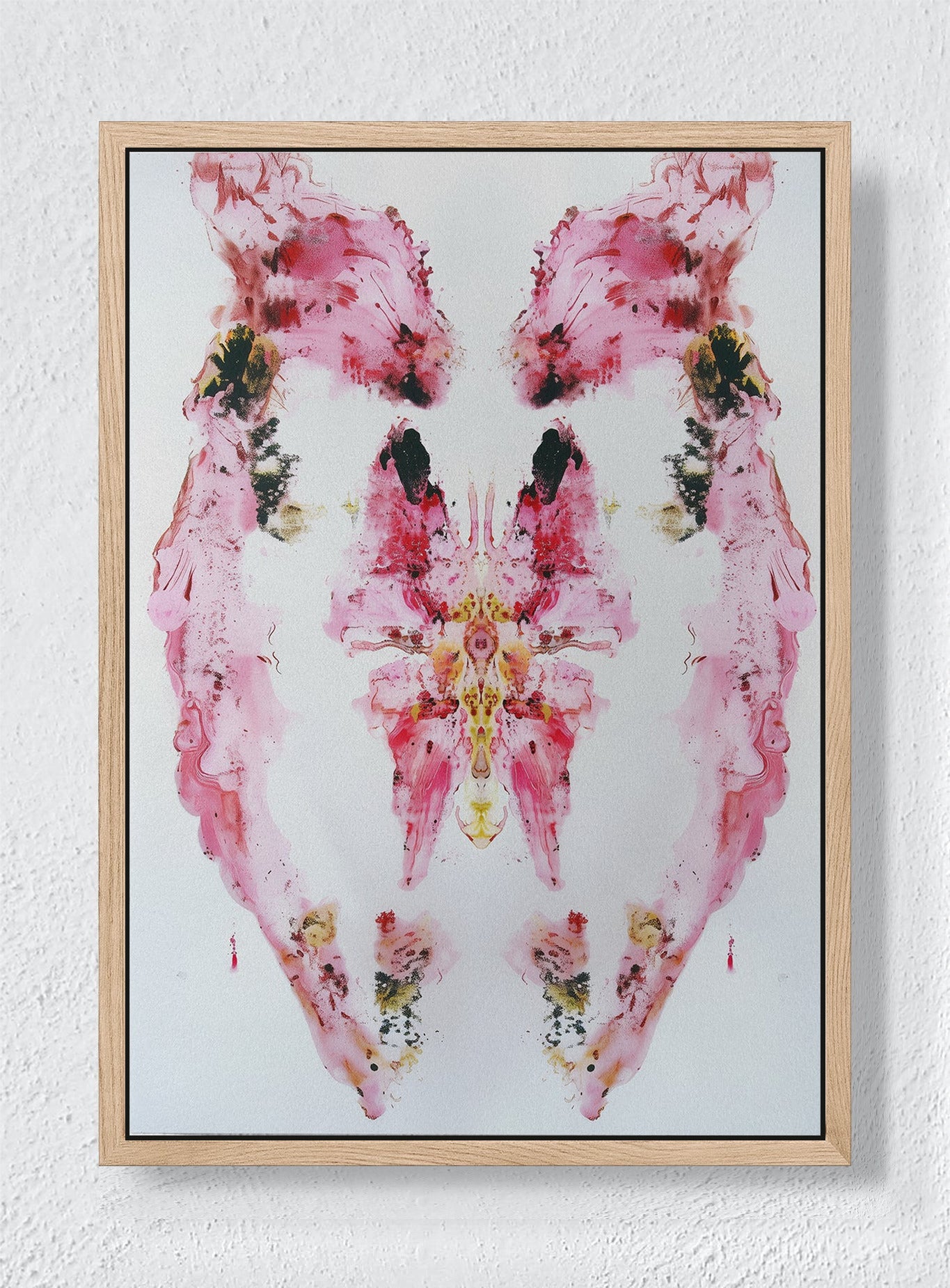 RORSCHACH’S BUTTERFLY - Natural frame canvas