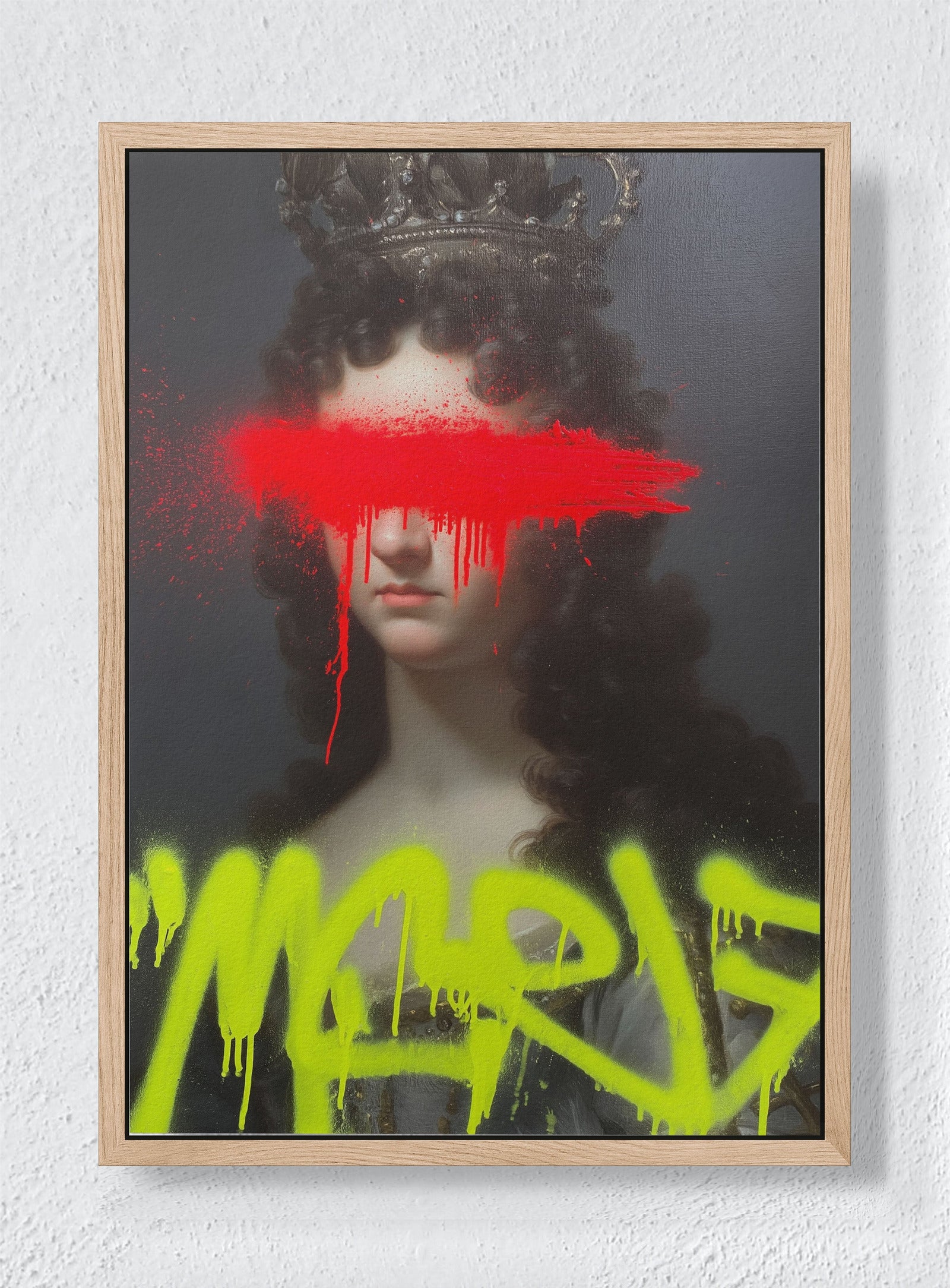 ROYAL REBELLION - Natural frame canvas