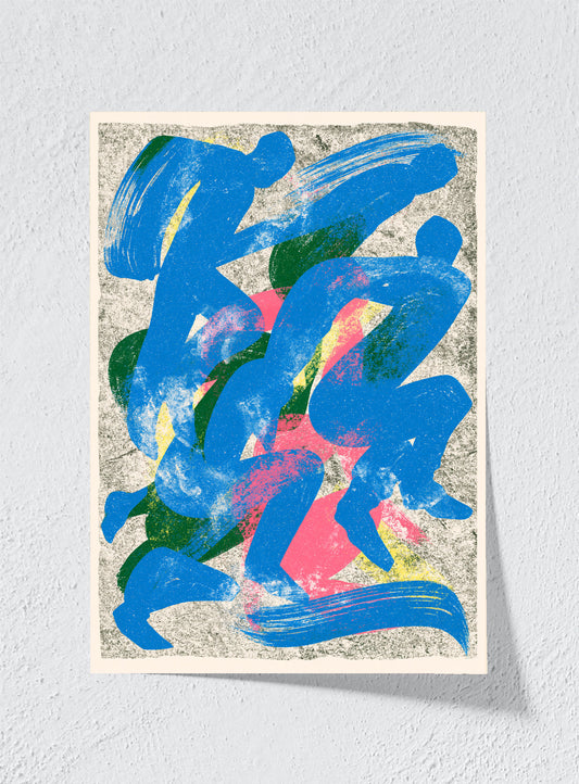RUNNING IN BLUE - Unframed