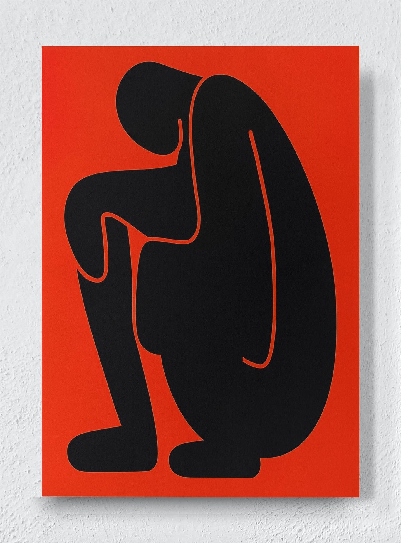 SCARLET CONTEMPLATION - Unframed canvas