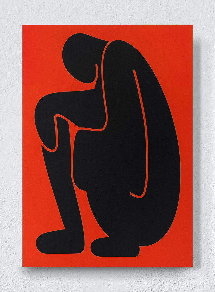 SCARLET CONTEMPLATION - Unframed canvas