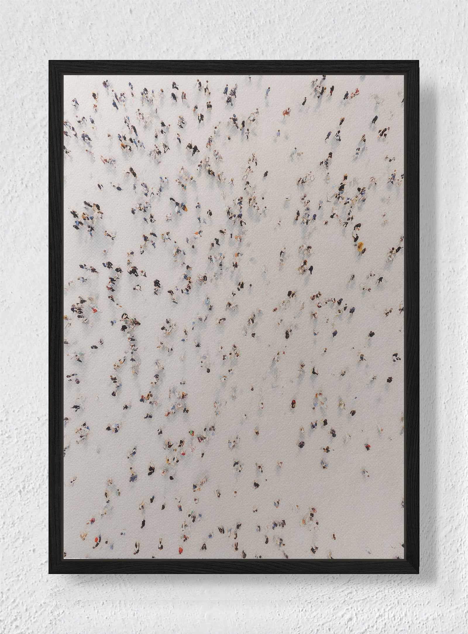 SCATTERED FOOTSTEPS - Black frame canvas