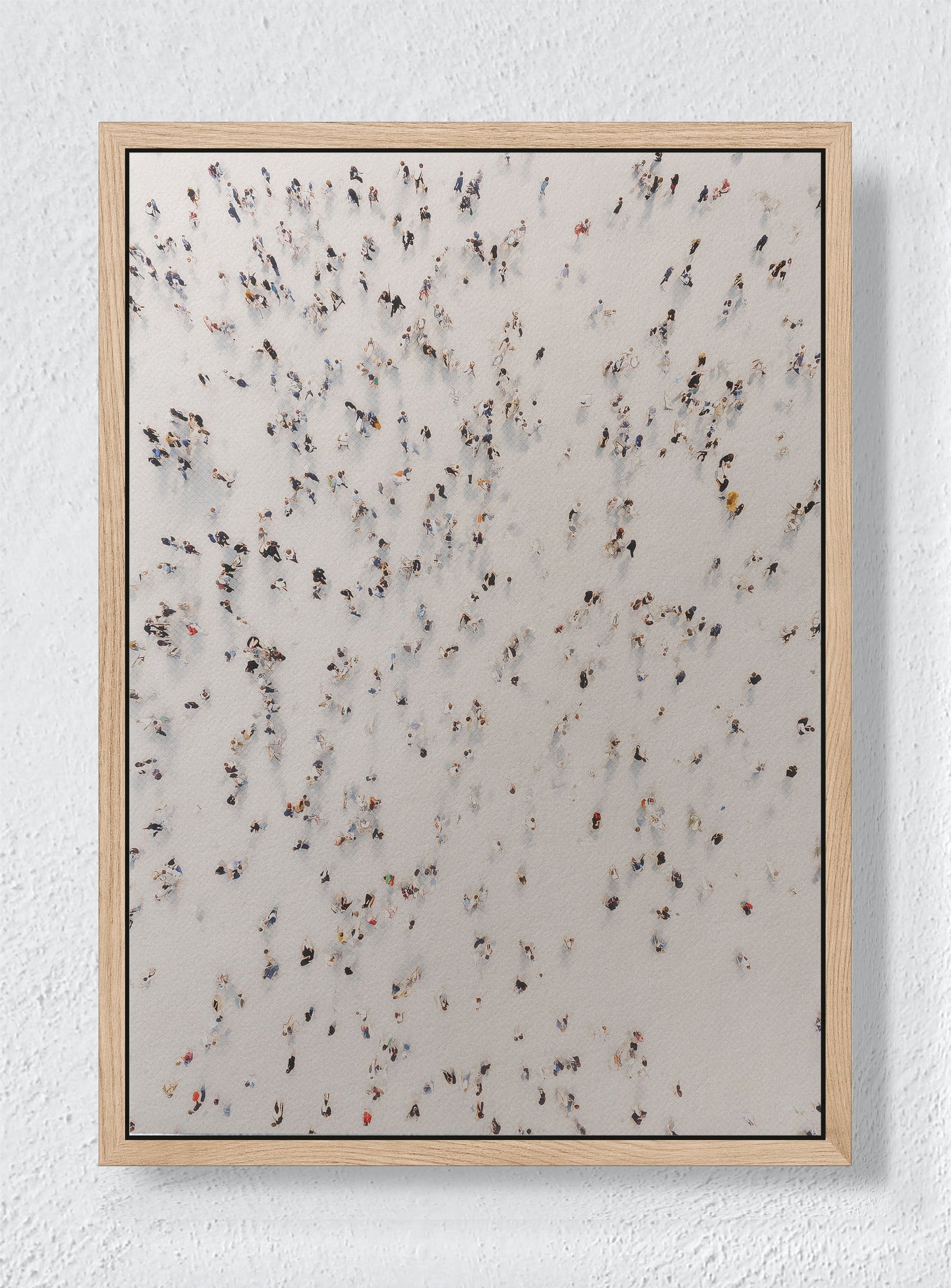 SCATTERED FOOTSTEPS - Natural frame canvas