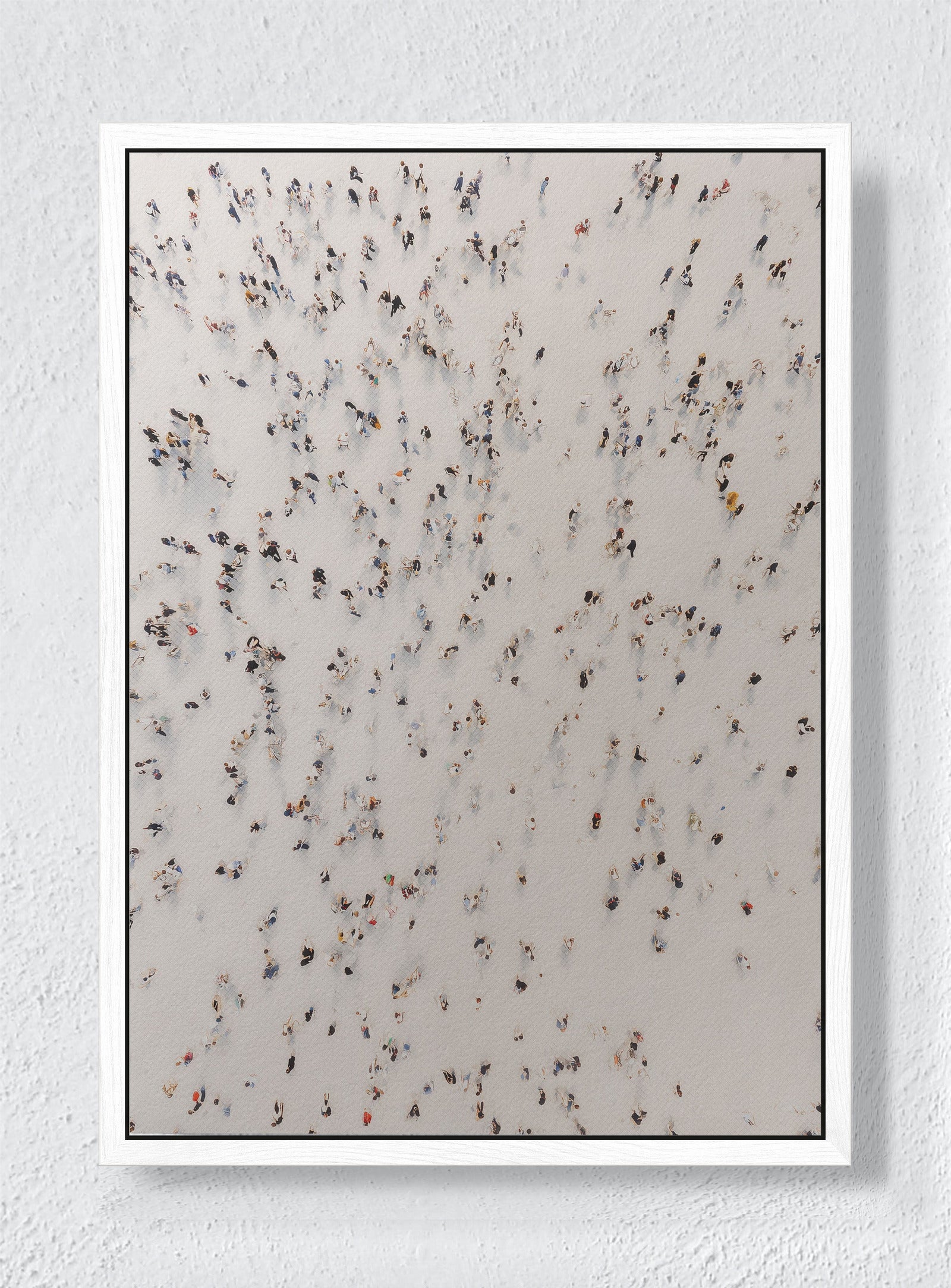 SCATTERED FOOTSTEPS - White frame canvas
