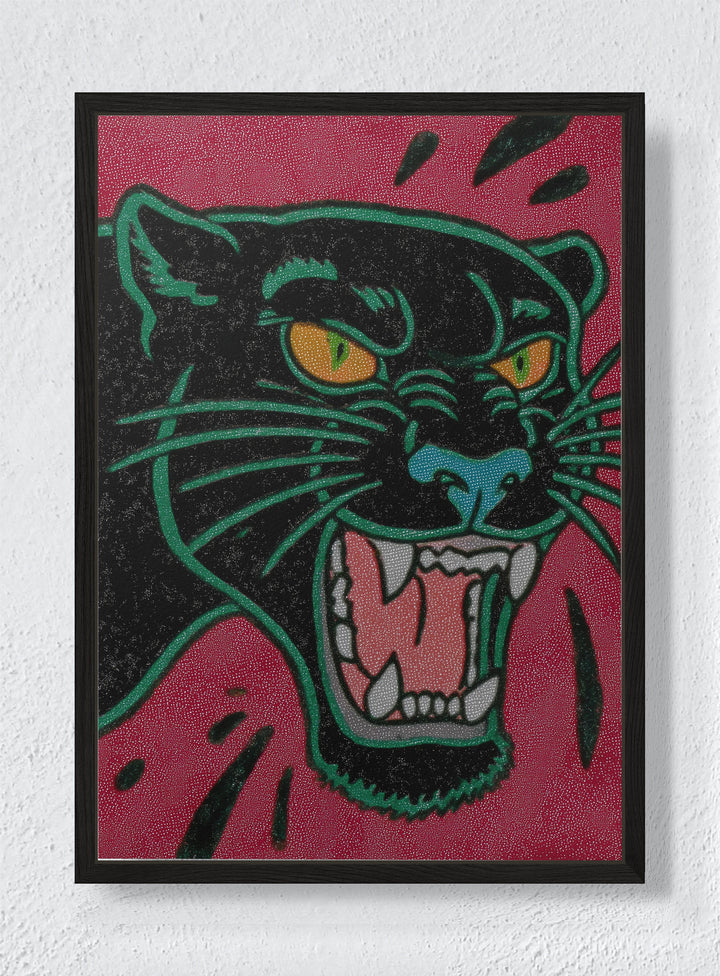 SHADOW HUNTER - Black frame canvas