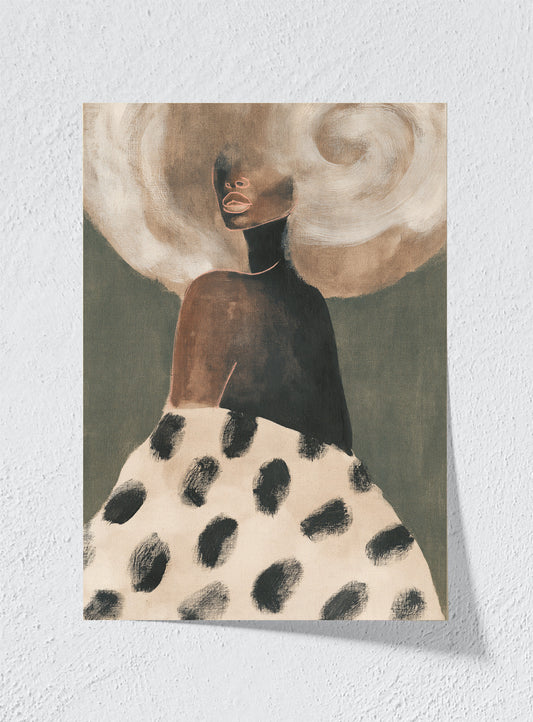 SHE CARRIES THE CLOUDS - Unframed