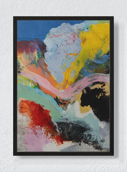 SILENCE UNDER CONSTRUCTION - Black frame canvas