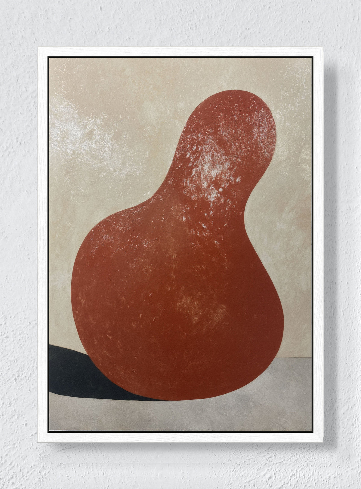 SILENT FORM - White frame canvas