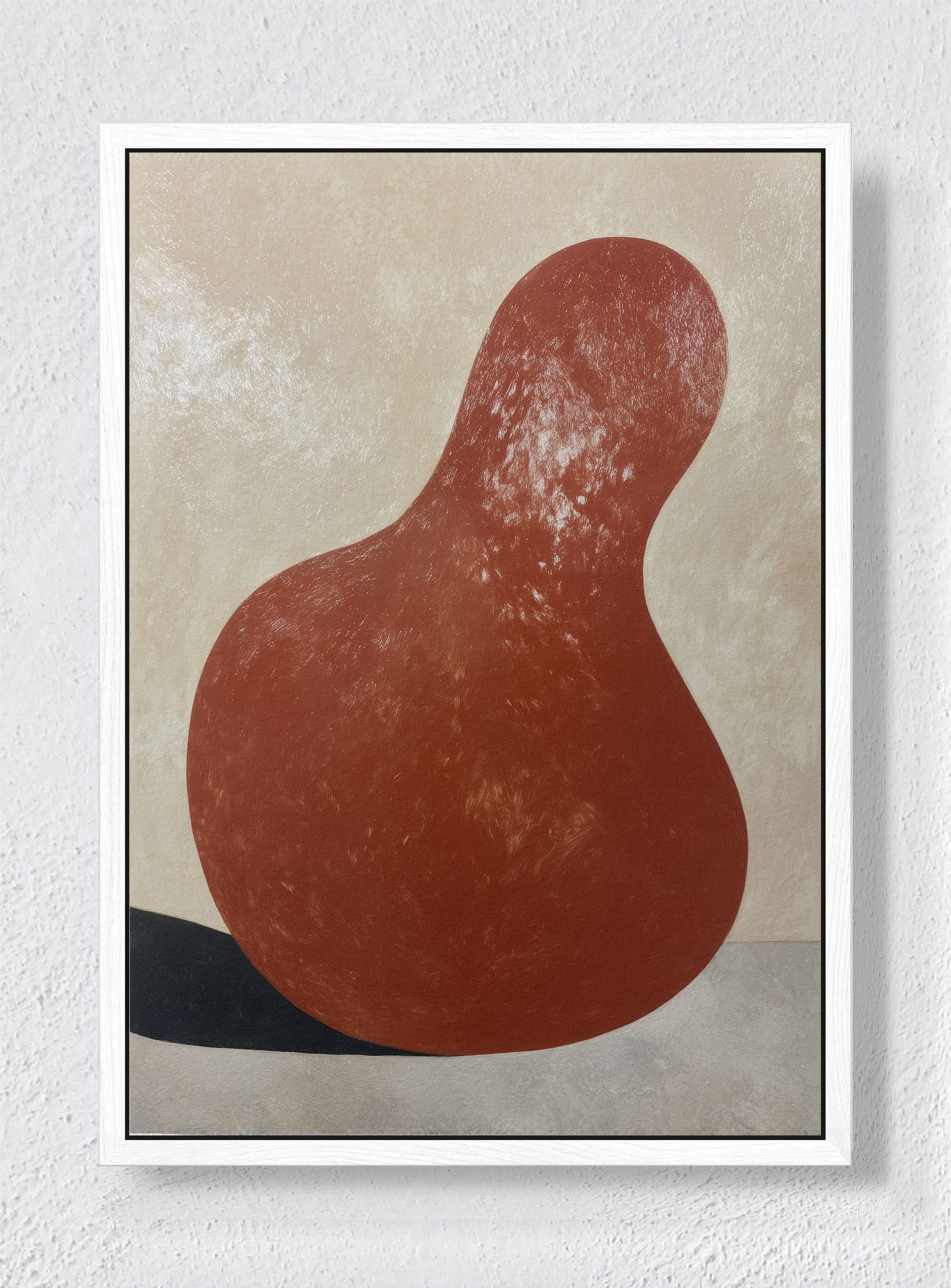 SILENT FORM - White frame canvas